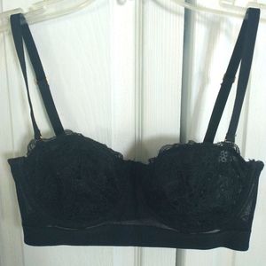 Lively unlined lace strapless bra